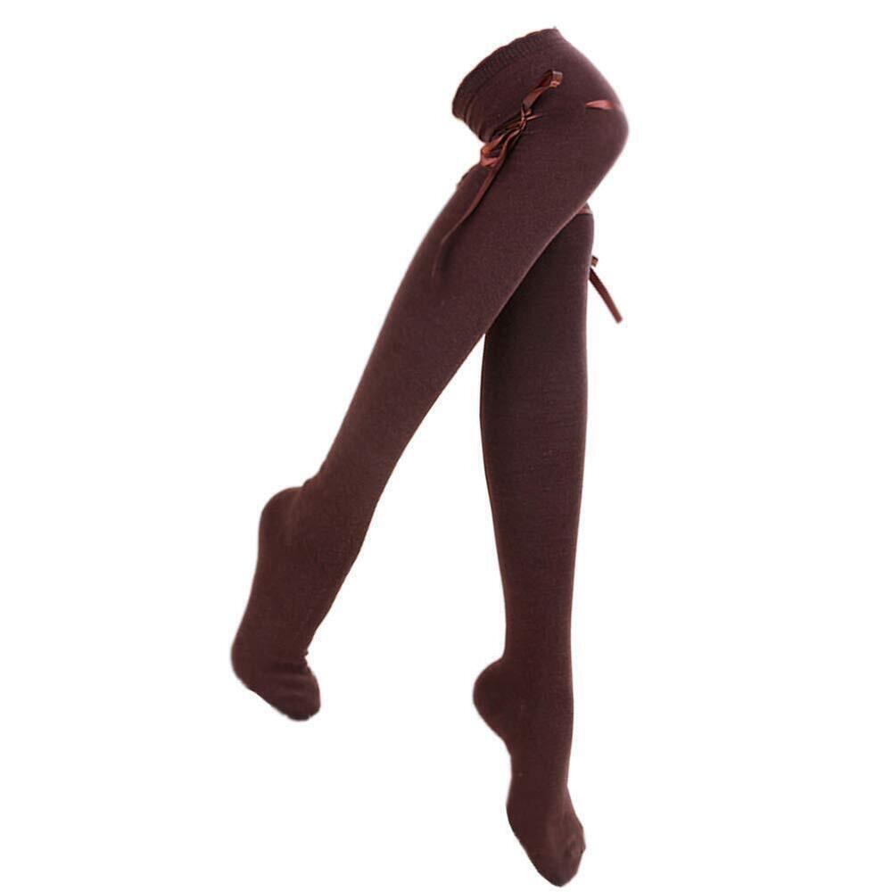 1165 Thigh High Socks Lolita Gothic Over Knee High Stocking Lace Up Thigh